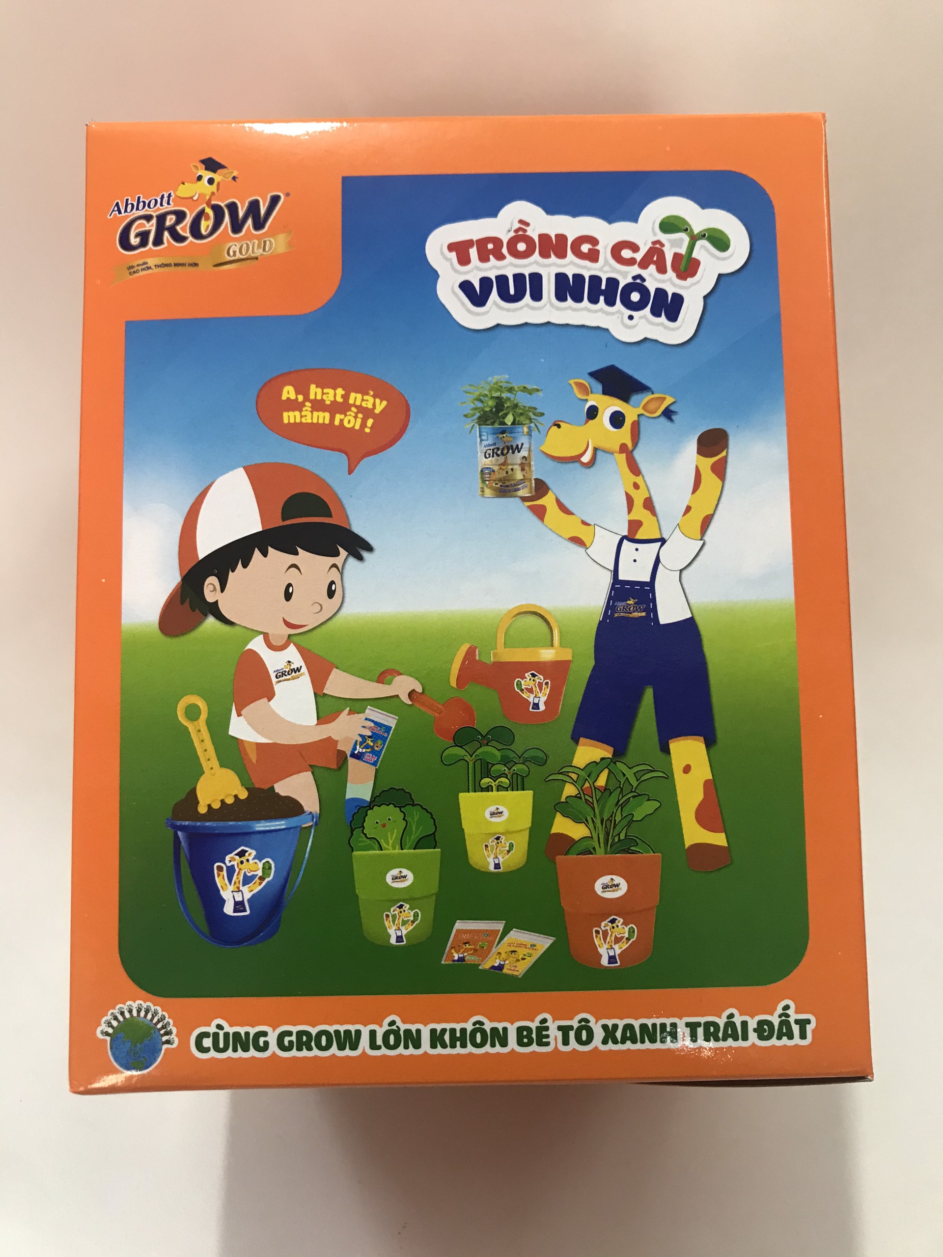 Bộ Đồ Chơi Làm Vườn Grow (Có Sẵn Hạt Giống Và Dụng Cụ Làm Vườn)