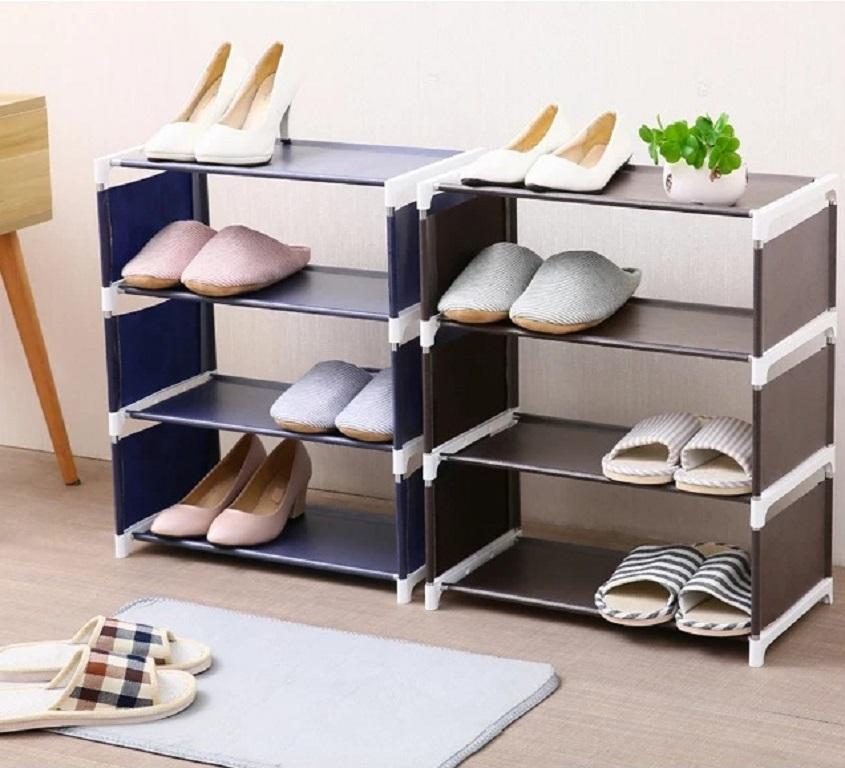 ( QUÀ TẶNG ) - Kệ Giày Láp Ráp 4 Tầng dể thương (giao màu ngẩu nhiên)