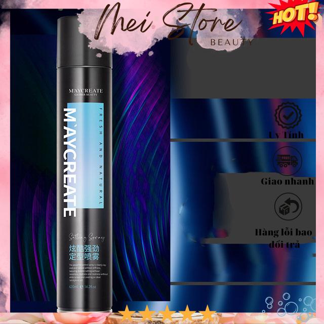 [GIẢM 5% ĐƠN 129K][HCM]Keo Xịt Tóc Maycreate Gather Beauty 420mL