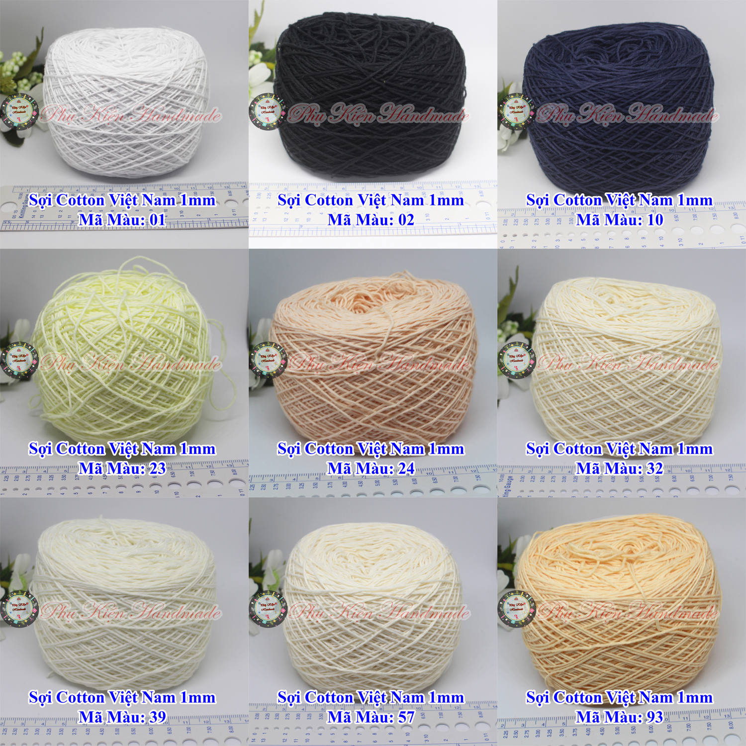 Sợi cotton Việt Nam (1mm)