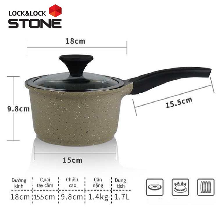 [HCM]quánh đá 18cm lock&lock - quánh đá 18cm lock&lock