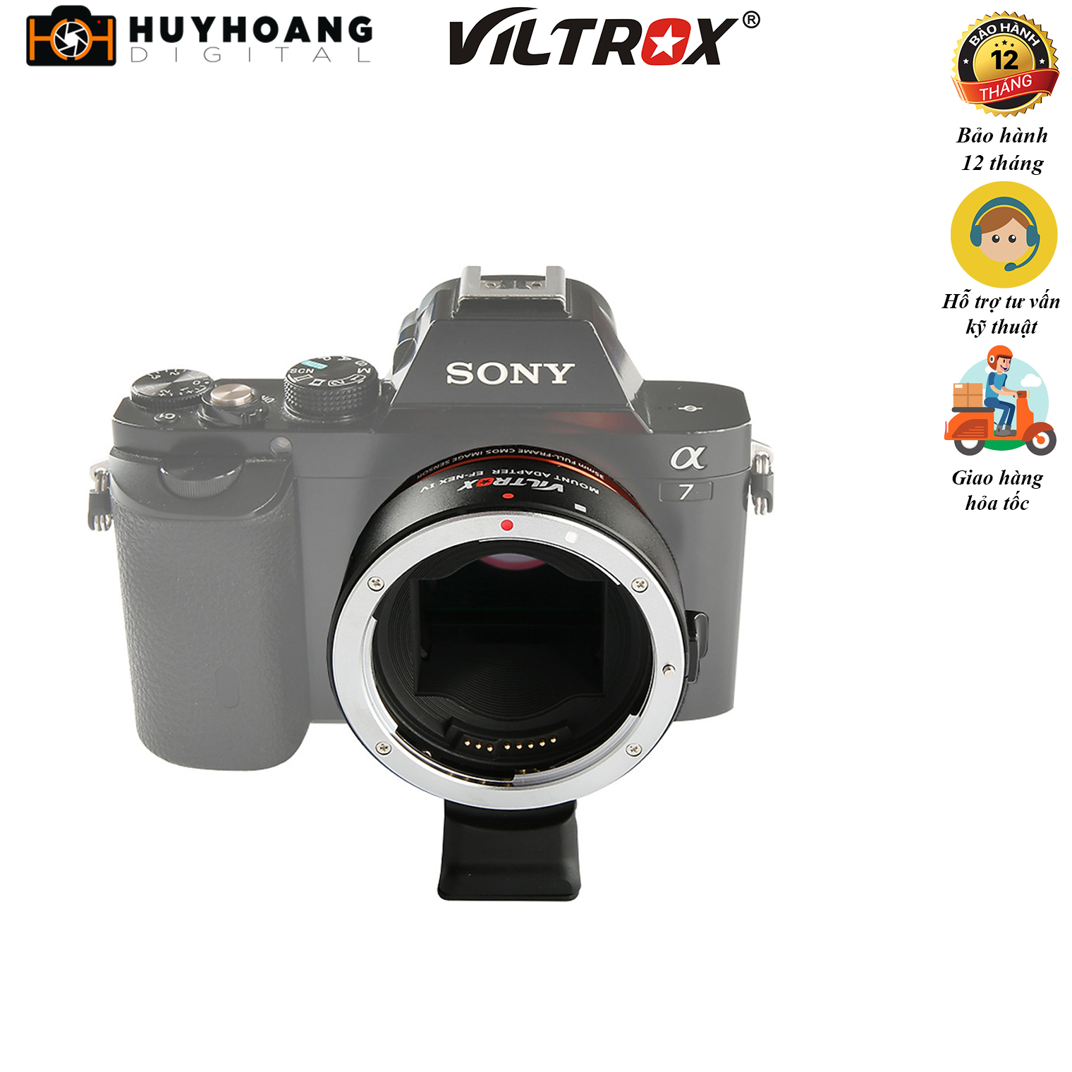 [HCM]Adapter Viltrox EF-NEX IV - Best adapter for Sony E-mount
