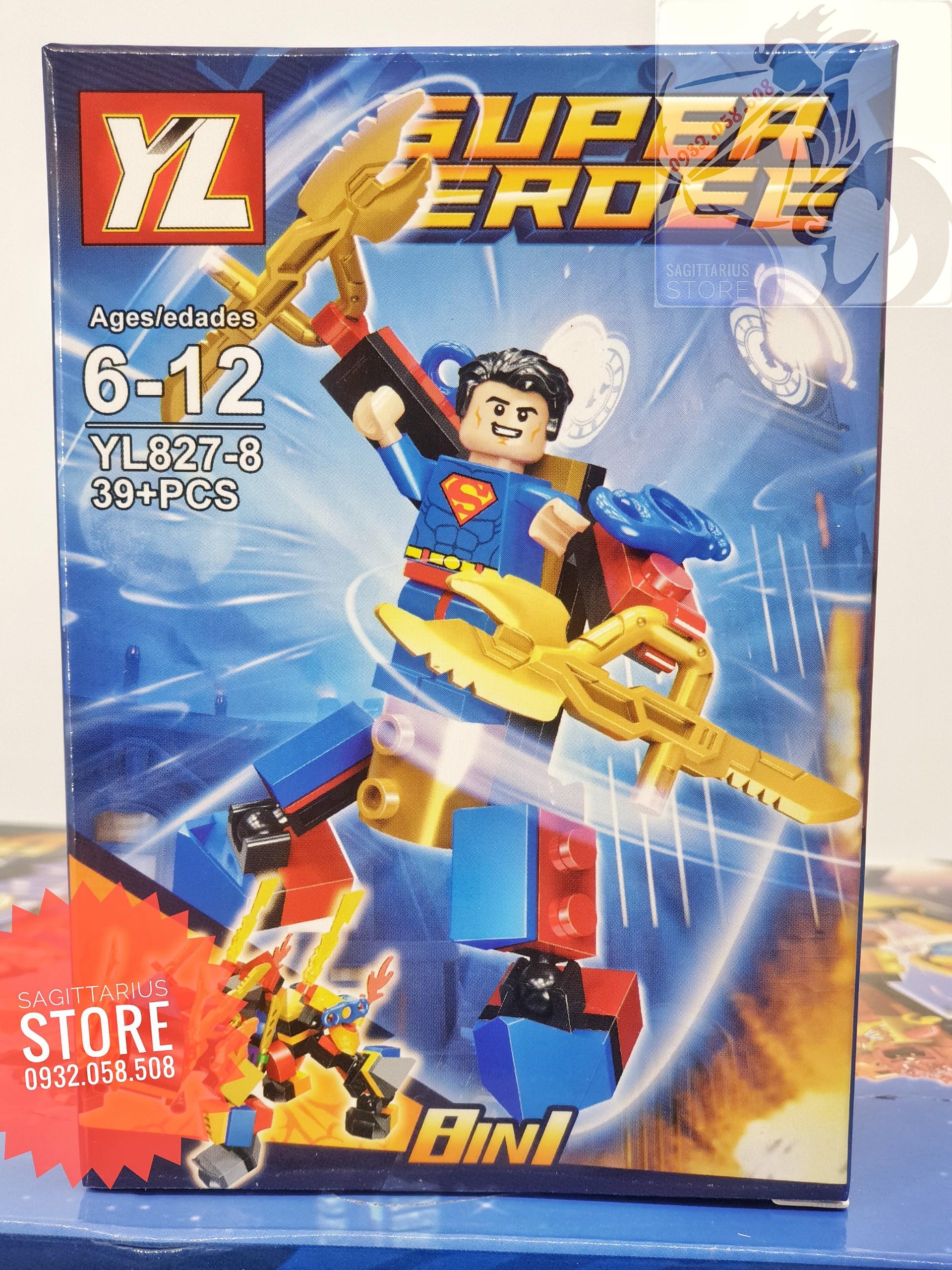 [HCM]Bộ Combo 8 Minifigures lắp ráp các siêu anh hùng Marvel