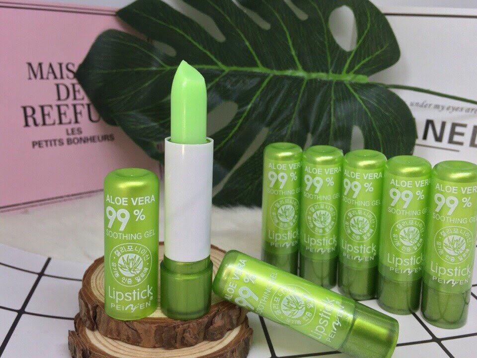 Son dưỡng môi nha đam tròn