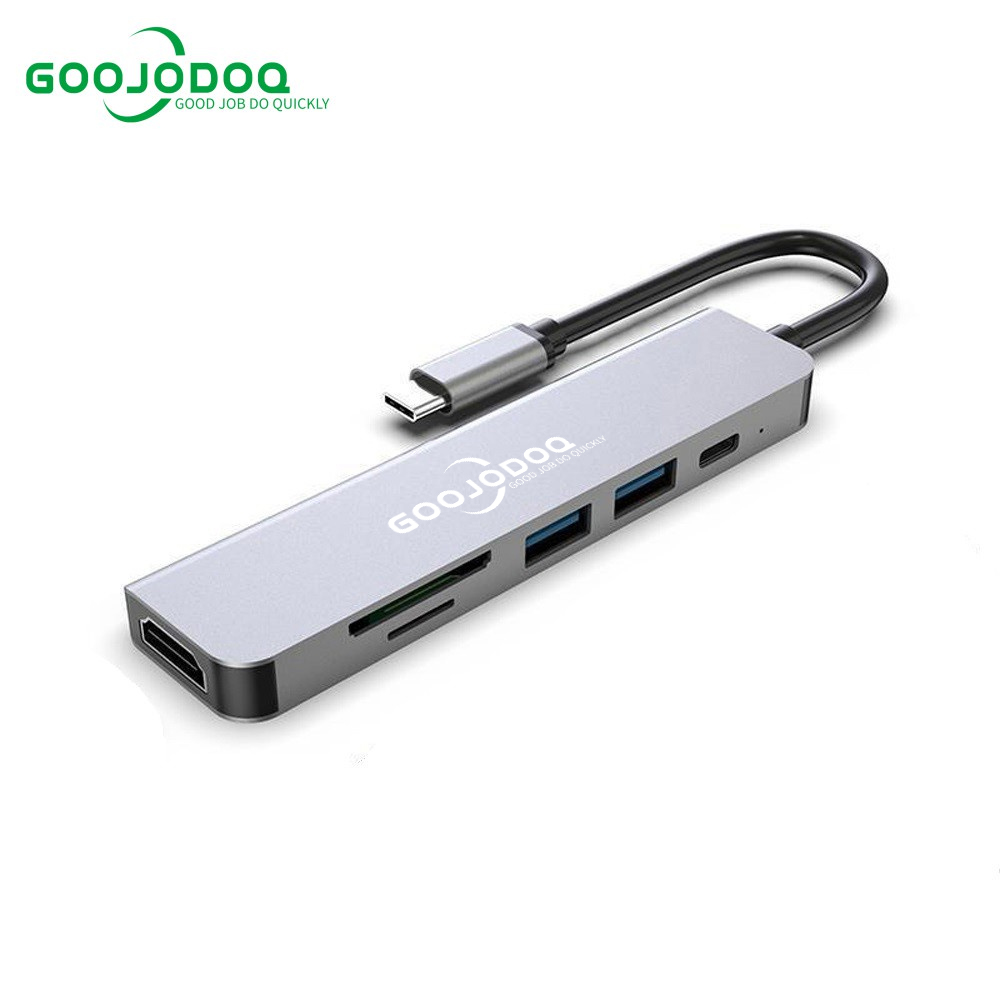 Bộ chuyển đổi Hub Goojodoq Active Type C 6 trong 1 Bộ chuyển đổi