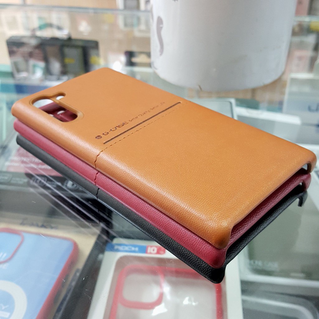 Ốp Lưng Samsung Note 10 Da G-Case, Ốp Lưng Da Note 10 G-Case.