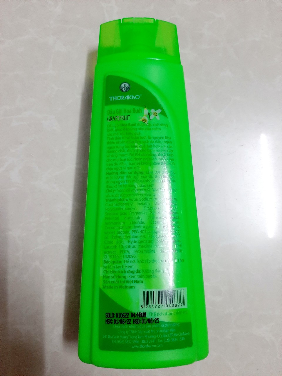 Dầu Gội Và Xả Hoa Bưởi Thorakao 400ml