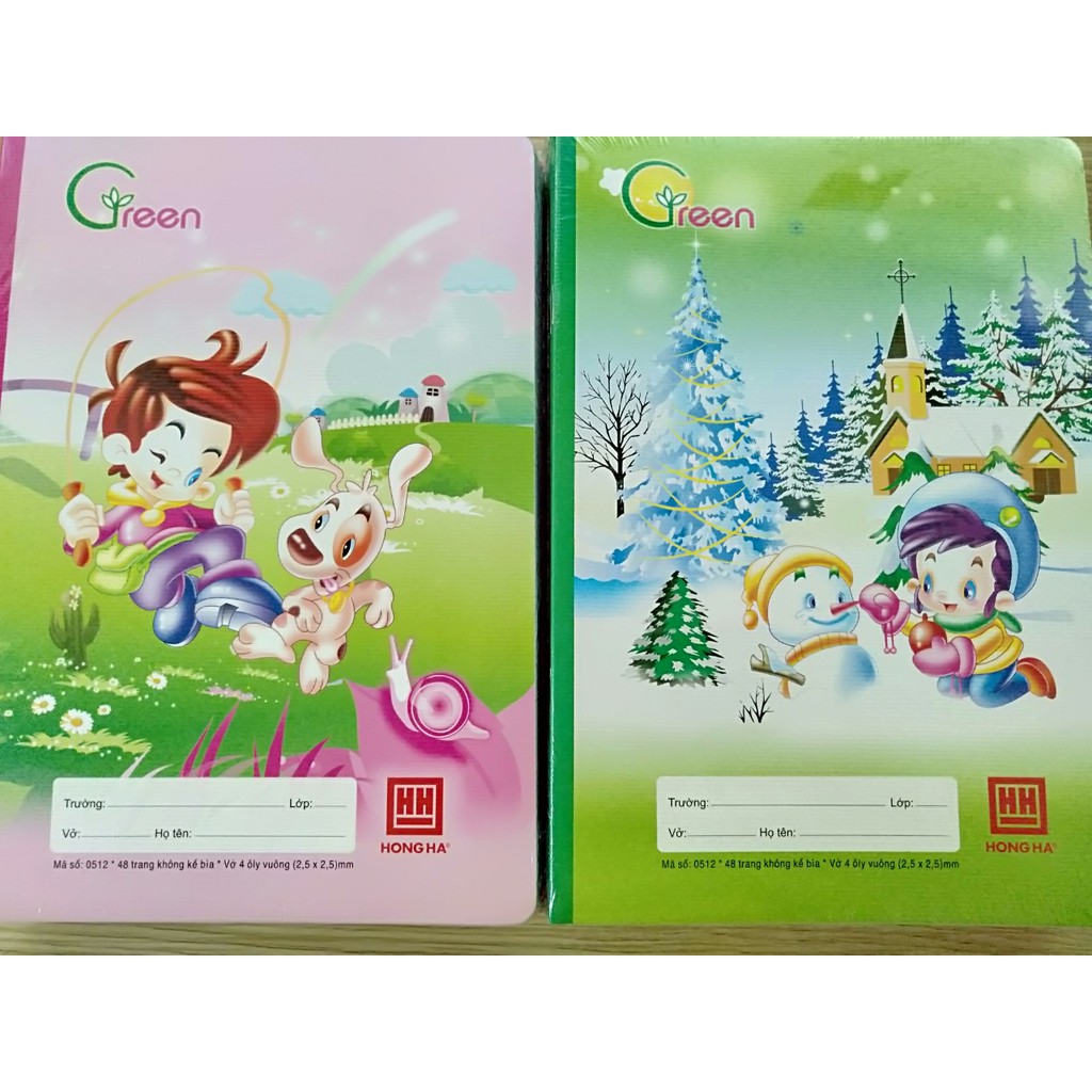 Combo 10 Vở Ô ly 48 trang Hồng Hà -0512