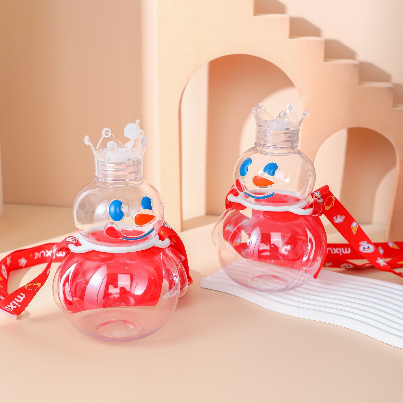 [700ml] BÌNH NƯỚC NGƯỜI TUYẾT MIXUE SIÊU CUTE [DÂY ĐEO]