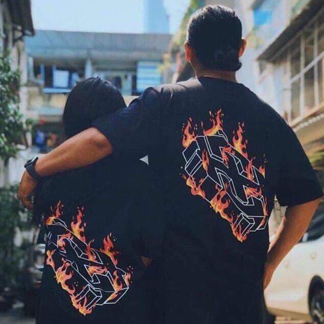 Áo phông HighClub Lửa 3D  Tee High Club Big Logo Fire Lửa full tag