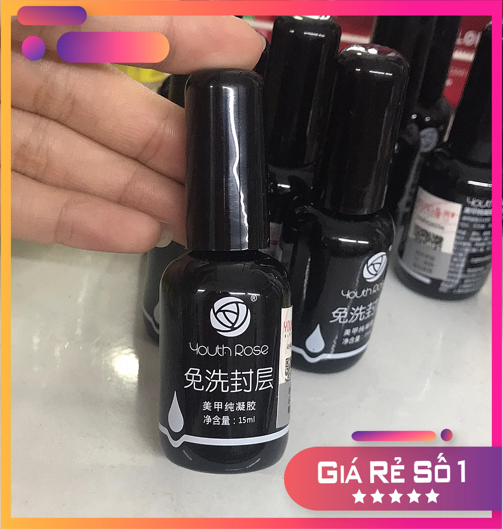 Bộ 3 Hoa Hồng, Base - Top - Cứng móng - Mini Nails