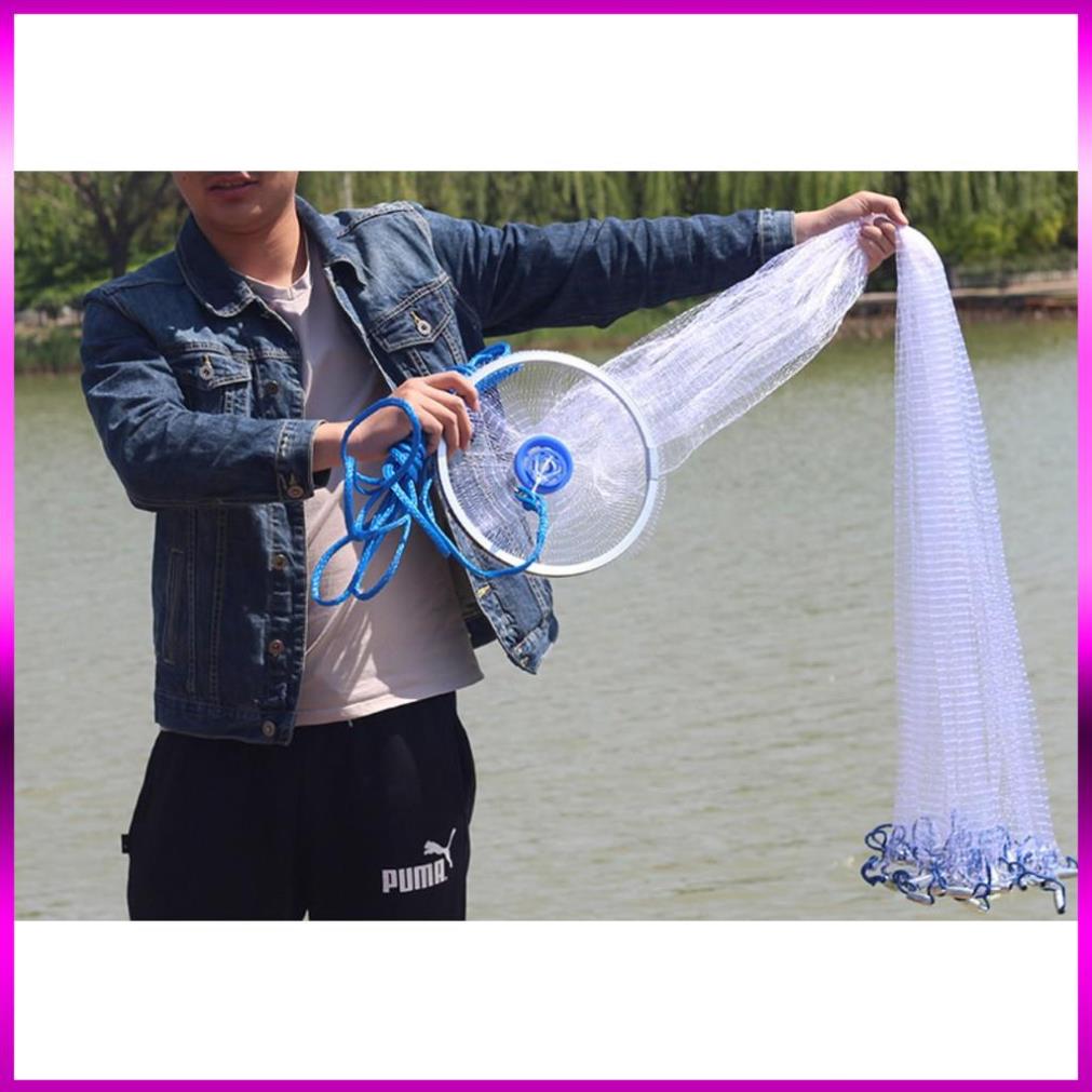 🐟 Chài Cước Rút Thái Lan Cao Cấp bung 4m2 🐟