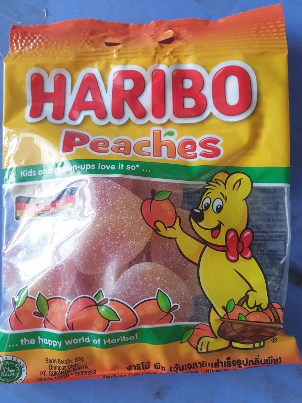 Haribo peaked 80g gum paste imported from Turkey