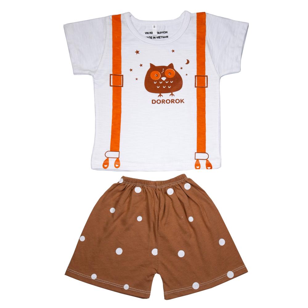 1 Bộ quần áo mùa hè cho bé trai chất cotton đẹp in hình ngộ nghĩnh cho bé từ 7-16kg- bộ quần áo cho bé trai quần áo mùa hè