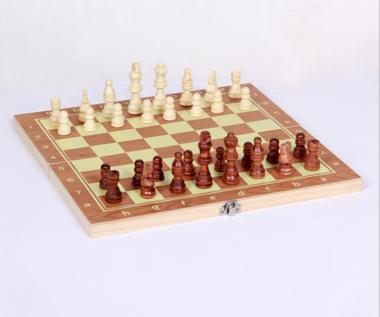 Cờ vua bằng gỗ 3 trong 1 34*34cm và 39*39cm