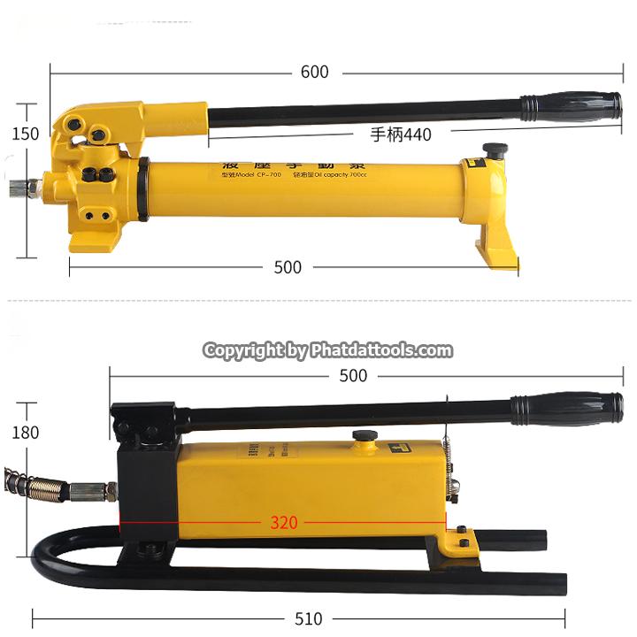 (HÀNG SIÊU ĐẸP) Bơm tay thủy lực CP700 - Bảo hành 6 tháng