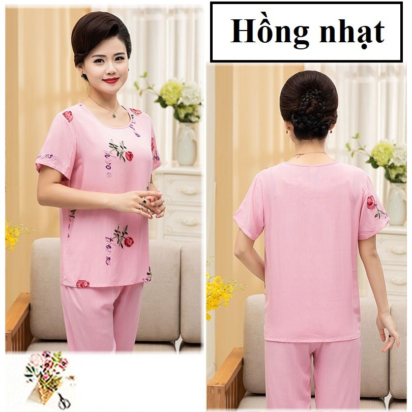 Bộ đồ mặc nhà cho người già, bộ đồ mặc nhà trung niên thuytien 🎉🎉bộ quần áo cho bà già