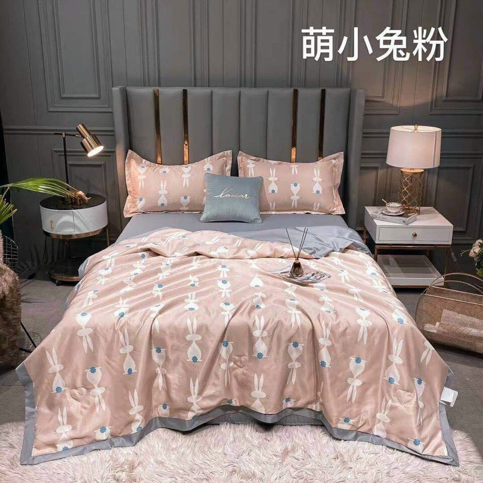 (HÀNG LOẠI 1) CHĂN LỤA THÁI LAN CAO CẤP Chăn Hè Lụa Thái  - Chăn Lụa Thái Mát Lạnh Cho Mùa Hè - Chăn Lụa Thái Mịn - Đẹp - Mát.. Kích Thước 2mx2m3-Chất Lượng