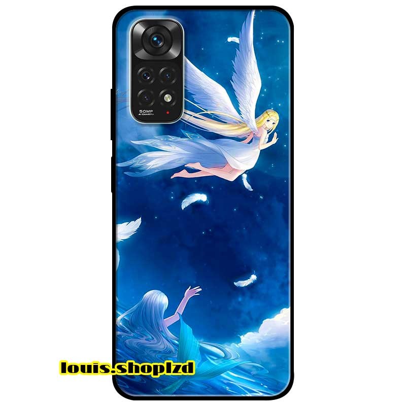 Ốp lưng dành cho xiaomi redmi note 11 4g mẫu tận hưởng thư pháp