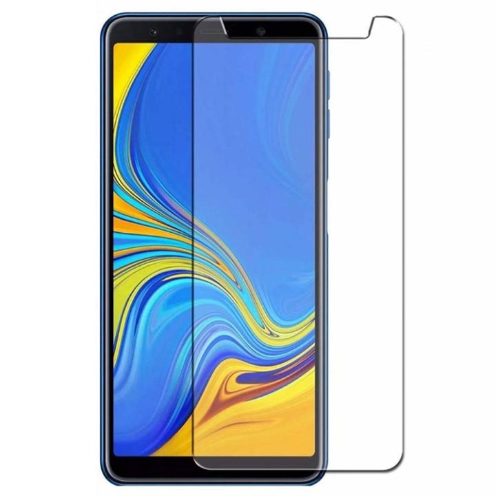 Combo 2 kính cường lực cho Samsung A7 2018 kính trong suốt không full màn hình