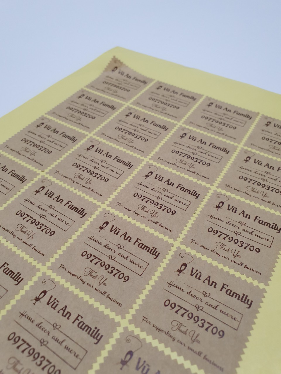 Decal giấy kraft Amazon 50 tờ A4