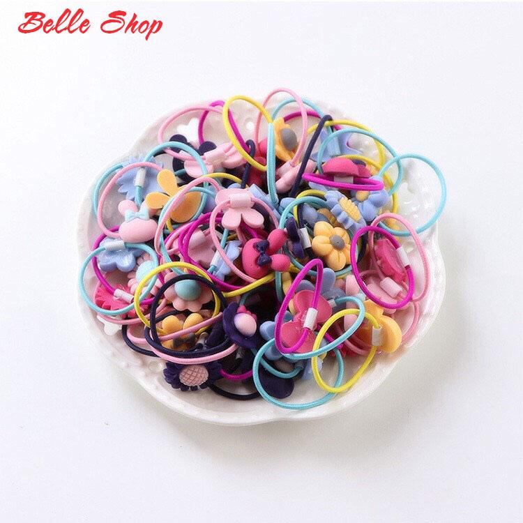 Hộp 40 Dây Cột Tóc Dễ Thương