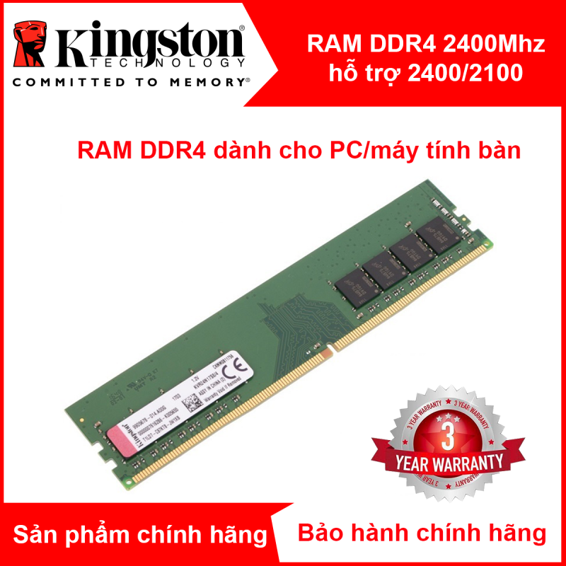 Bảng giá Ram máy tính bàn PC Kingston 4GB 2400MHz Ram DDR4 Phong Vũ