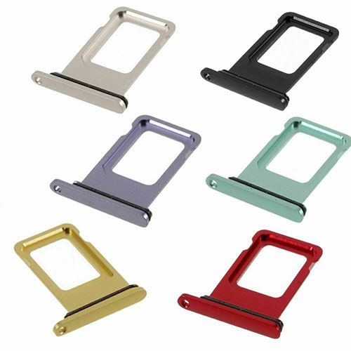 Khay sim iP11 kim loại bản 1 simm vật lý có ron chống nước