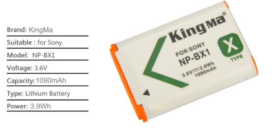 Pin máy ảnh Kingma NP-BX1