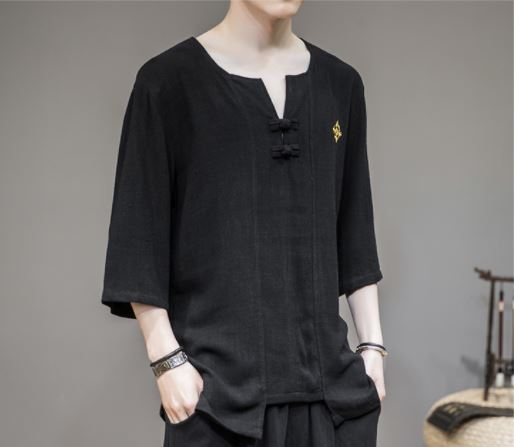 Áo Linen Nam Xẻ Tà