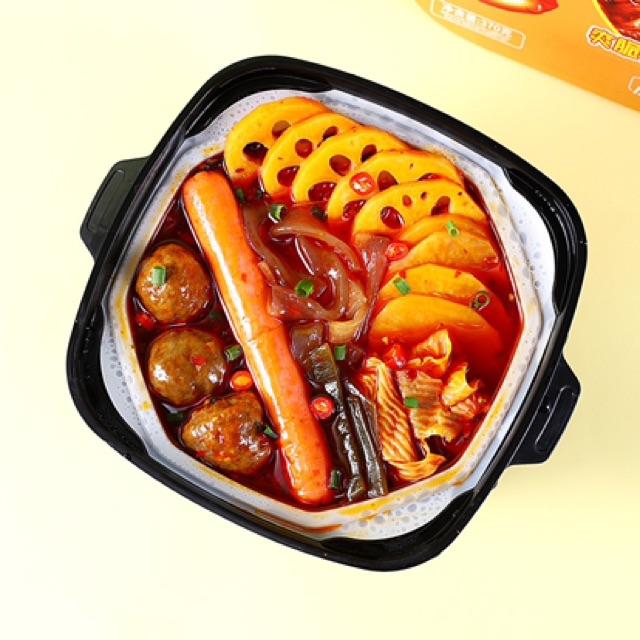 Lẩu Môi Tự Sôi Xúc Xích Bò Viên