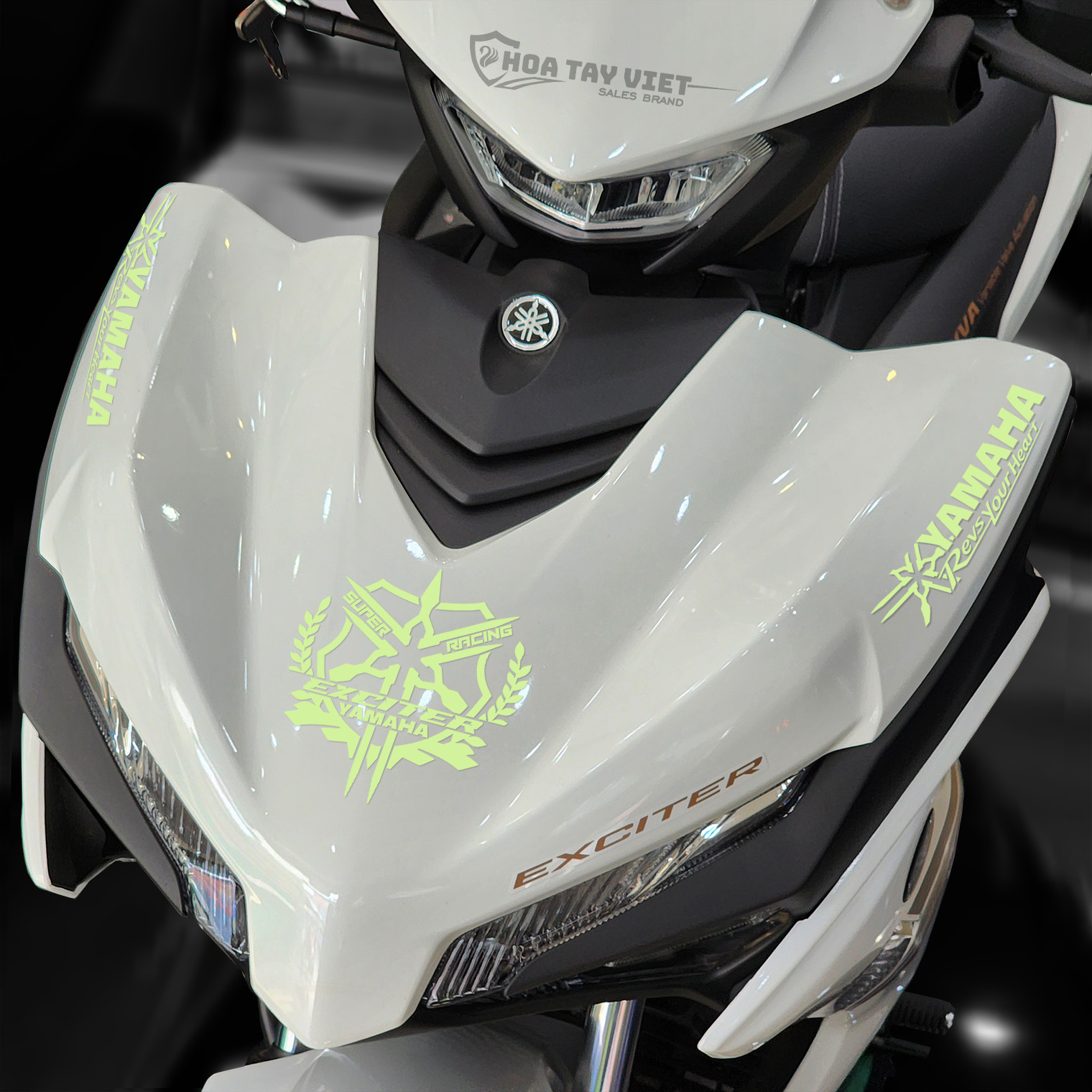 Tem dạ quang YAMAHA Exciter bông lúa cách tân thiết kế mới Super Racing