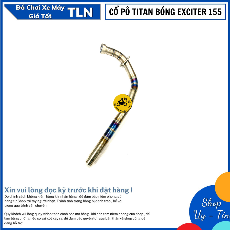 [HCM]CỔ PÔ TITAN BÓNG CHO EXCITER 155
