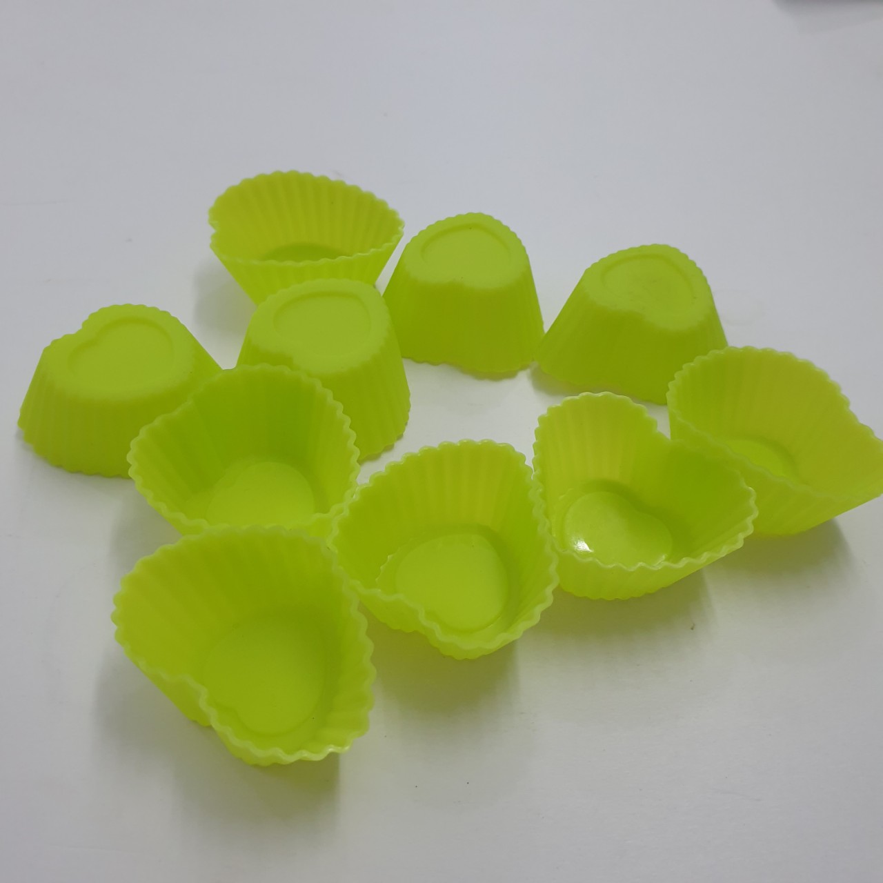 Bộ 10 khuôn silicon 3,5cm hình trái tim