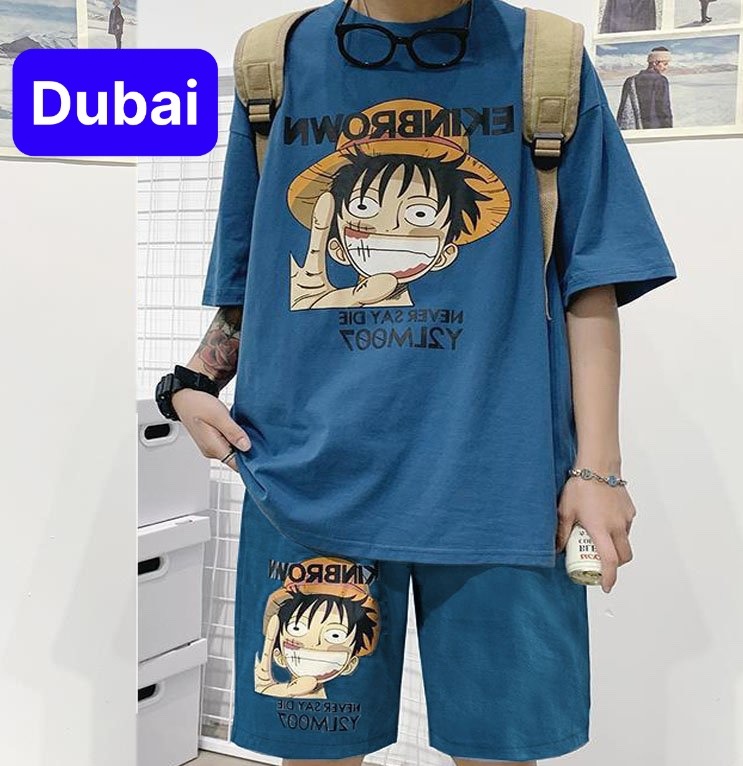 ĐỒ BỘ THỂ THAO HOẠT HÌNH ONE PIECE EKINBROWN NEW , SET ĐỒ BỘ THỂ THAO, ĐỒ BỘ TẬP GYM MANG Ở NHÀ VÀ ĐI CHƠI , ĐỒ BỘ NAM PHONG CÁCH CAO CẤP - DUBAI FASHION