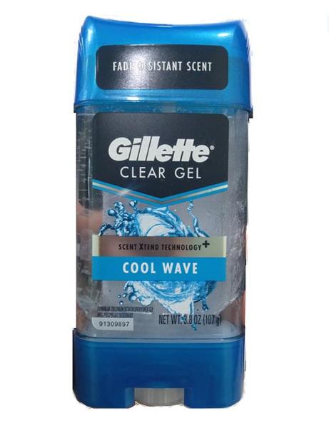 [HCM](Hàng USA) Lăn khử mùi nam Gillette Endurance Cool Wave Clear Gel 107g