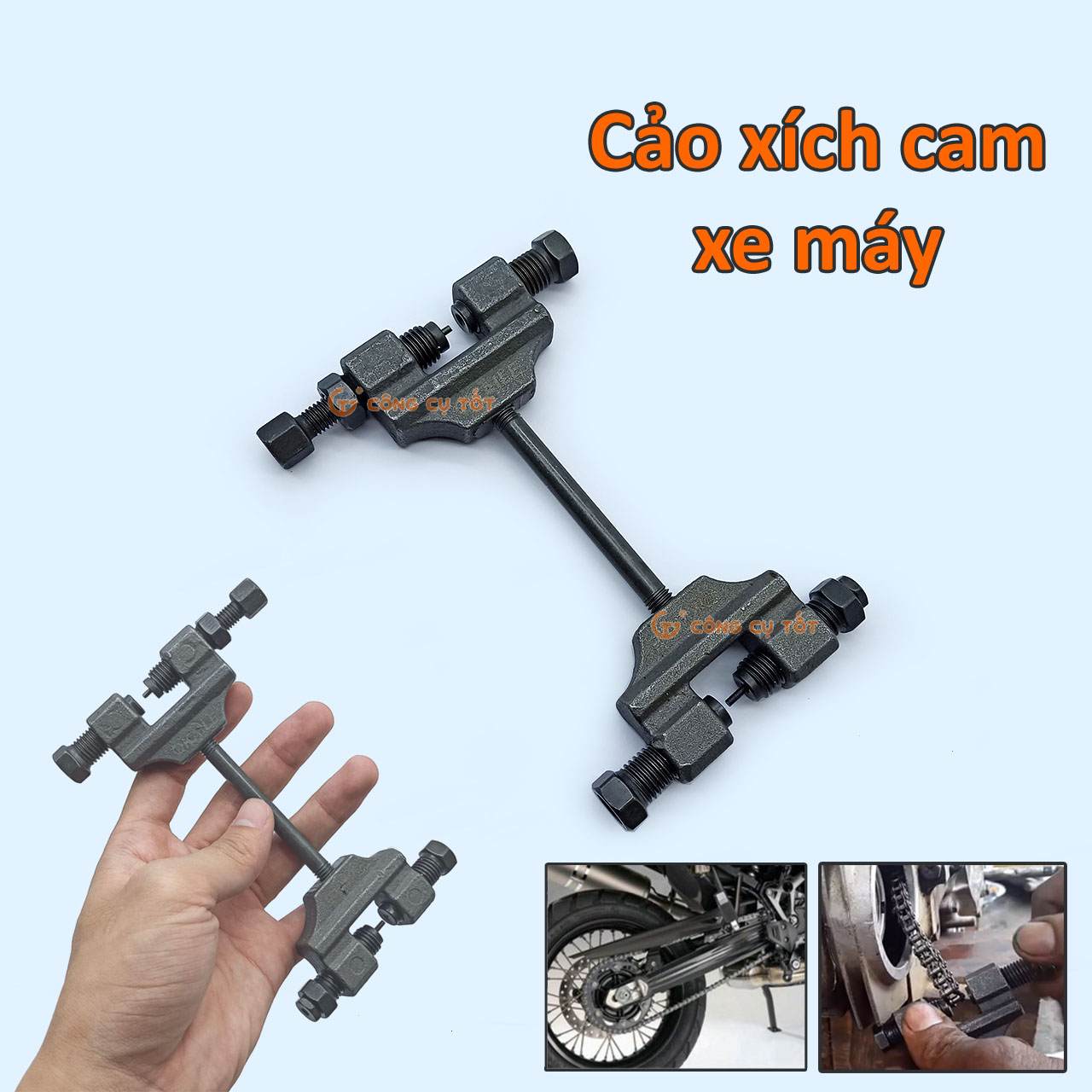 Cảo tháo mắt sên cam - vam đột xích cam