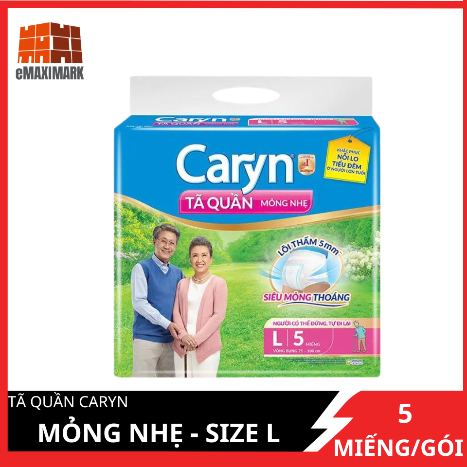 Tã quần caryn size l gói 5 miếng