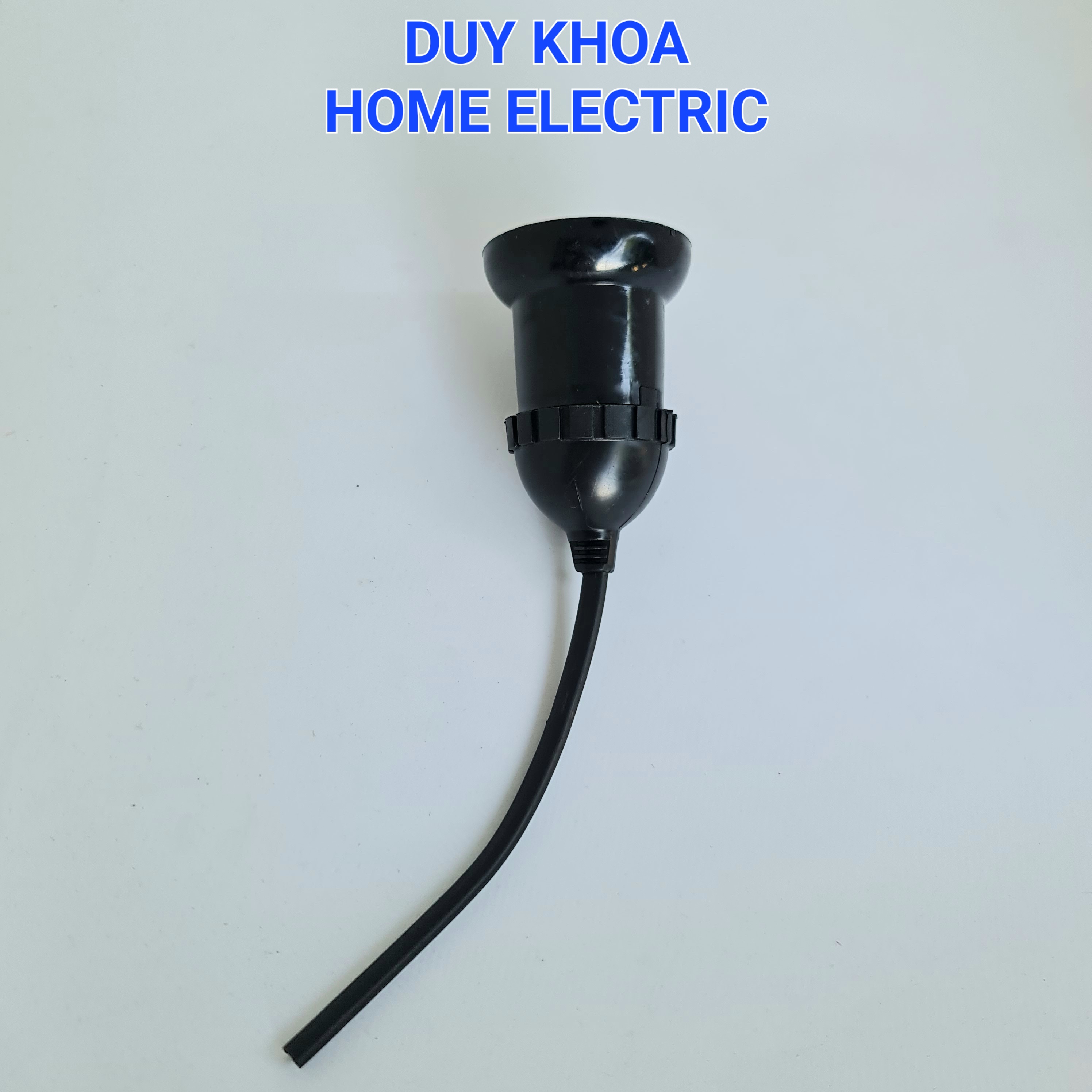 Đui Đèn E27 Đúc Kín Nước Có Dây 12cm