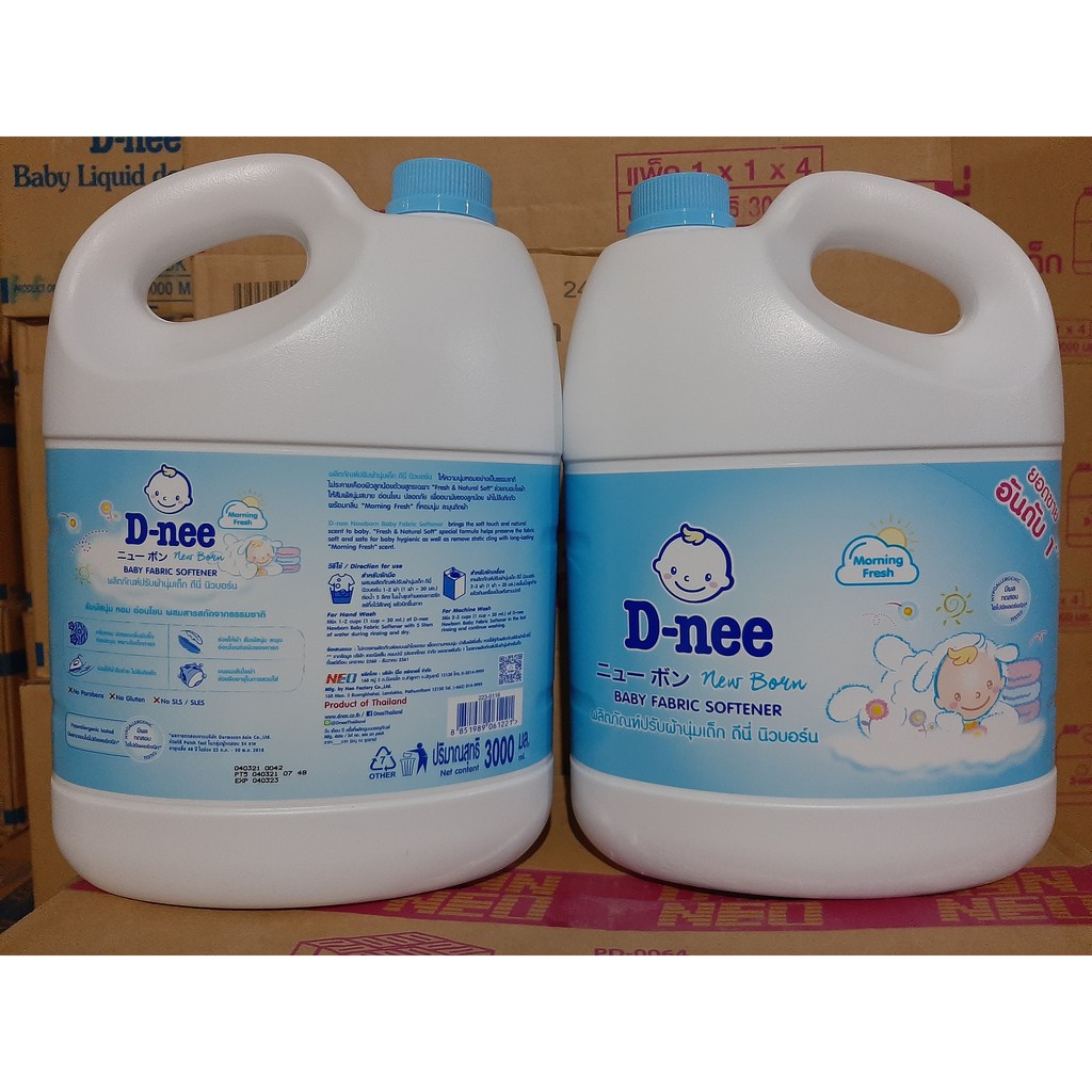 [HCM](KTT) Nước xả vải Dnee 2800ml Thái Lan- Màu Xanh