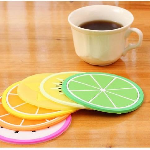 Set 5 miếng lót cốc hình hoa quả