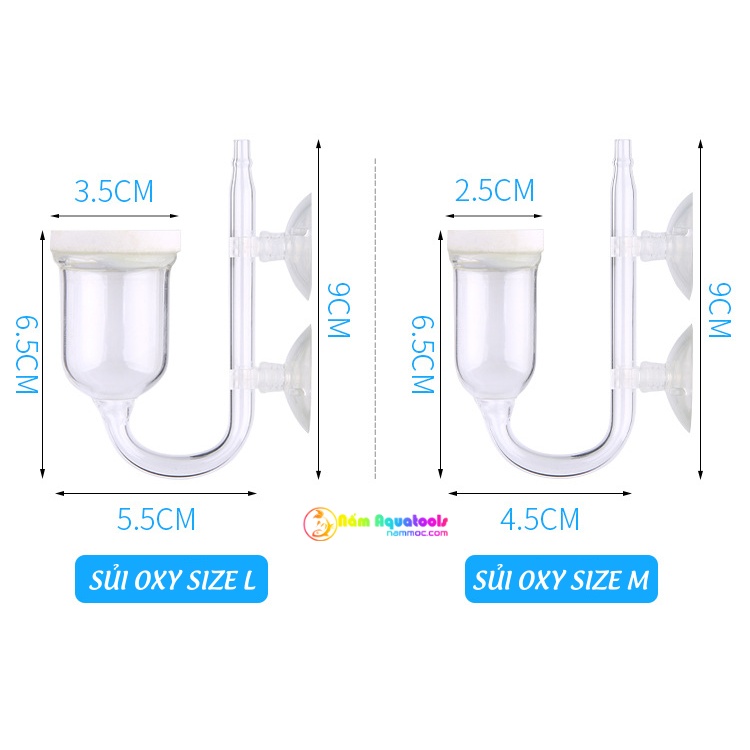 Cốc Sủi Oxy Thuỷ Tinh Siêu Mịn - Siêu Đẹp