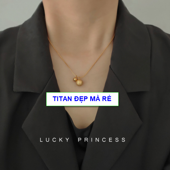 Gold chain yarn titanium face cute for women-the standard titanium color beautiful ball-Orange link 1 Đổi 1 if rust