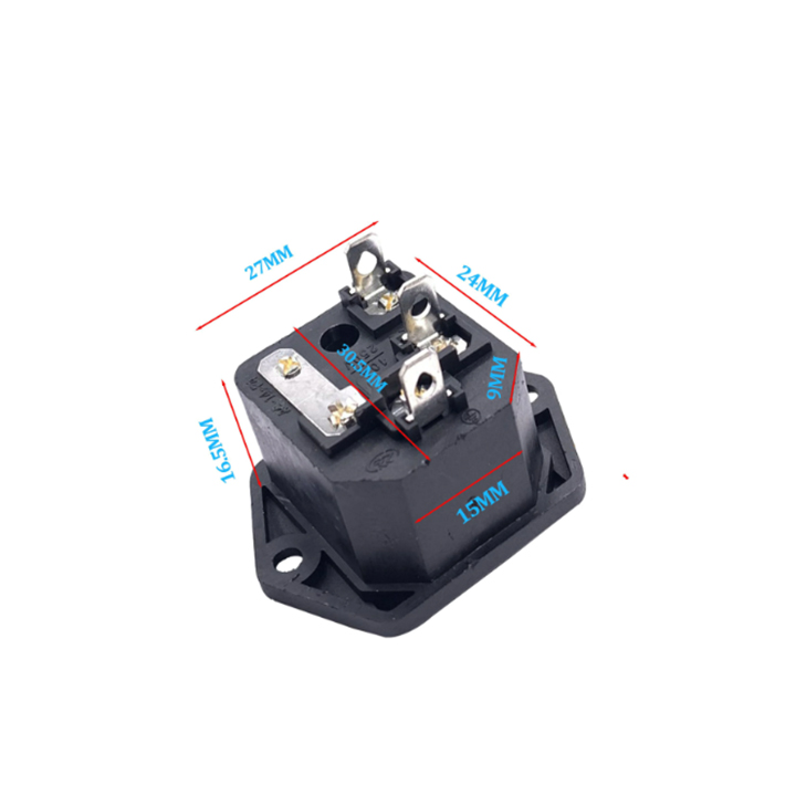 Jack Cắm Âm 3 Chân 220VAC-10A