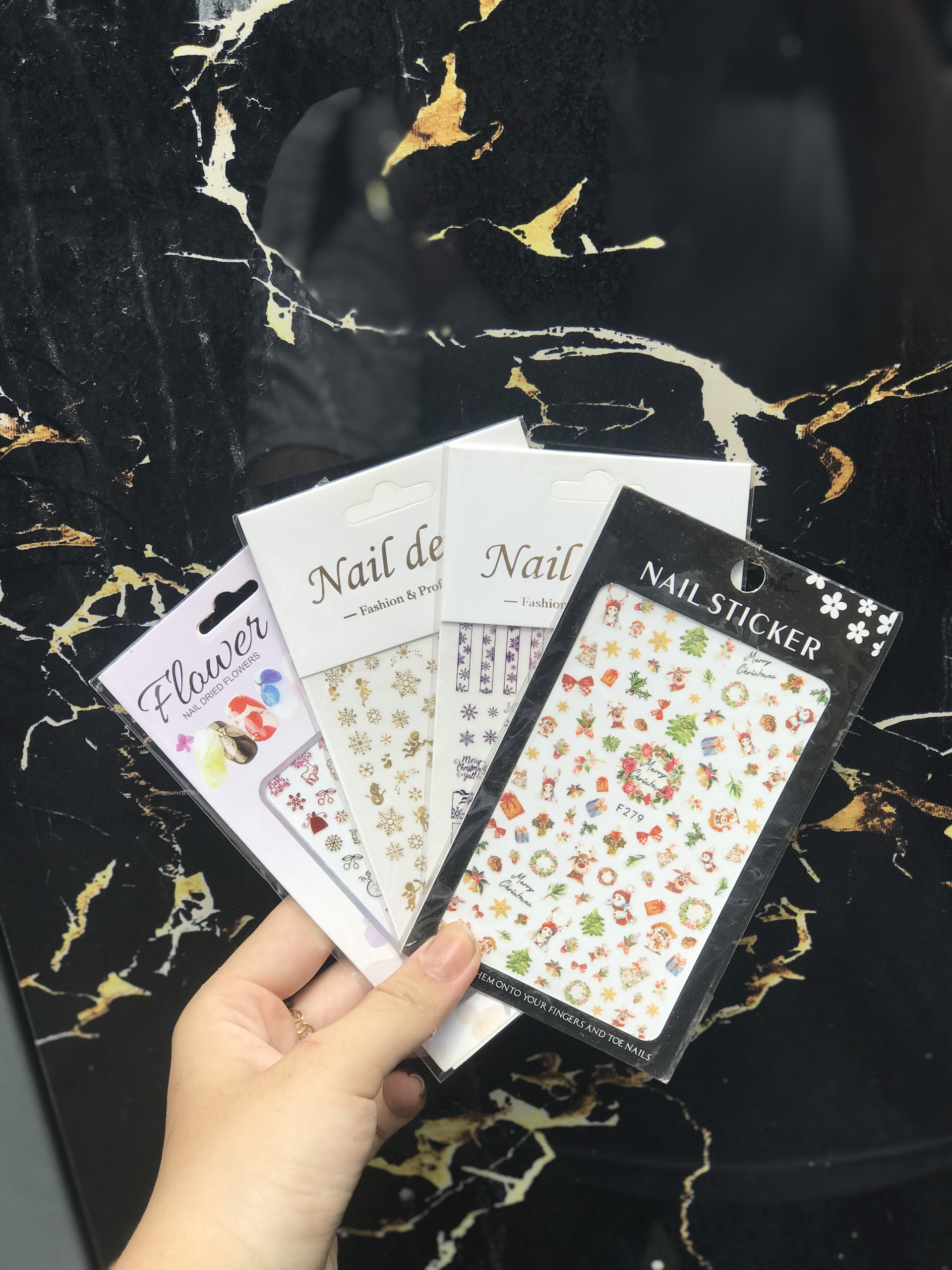Nail sticker Noel dán móng tay - Chân