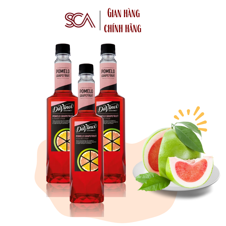 Syrup Bưởi Hồng Davinci Chai 750ml