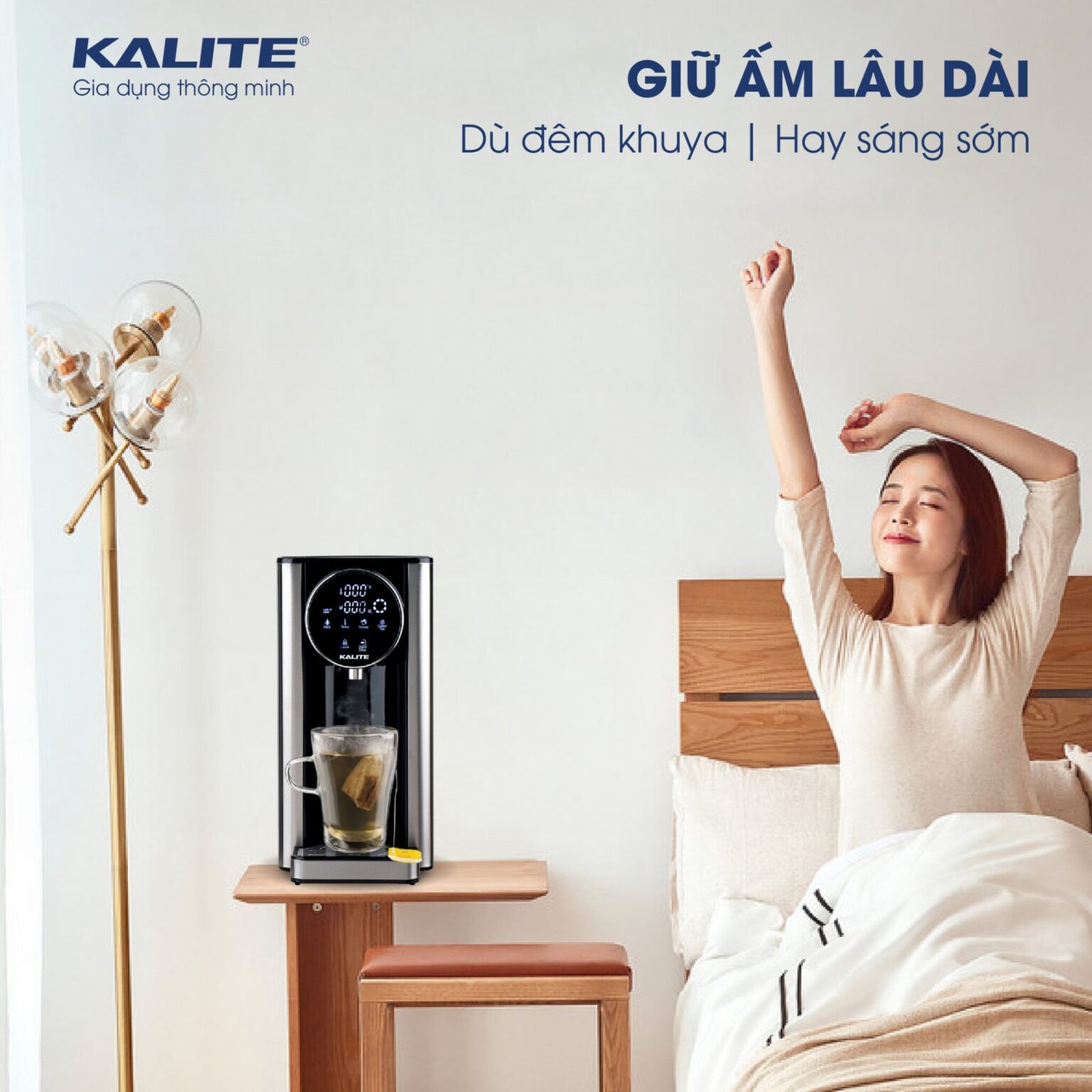 Bình Thủy Điện Kalite KL-888 (Lọc + chọn mực nước + tùy chỉnh nhiệt độ)