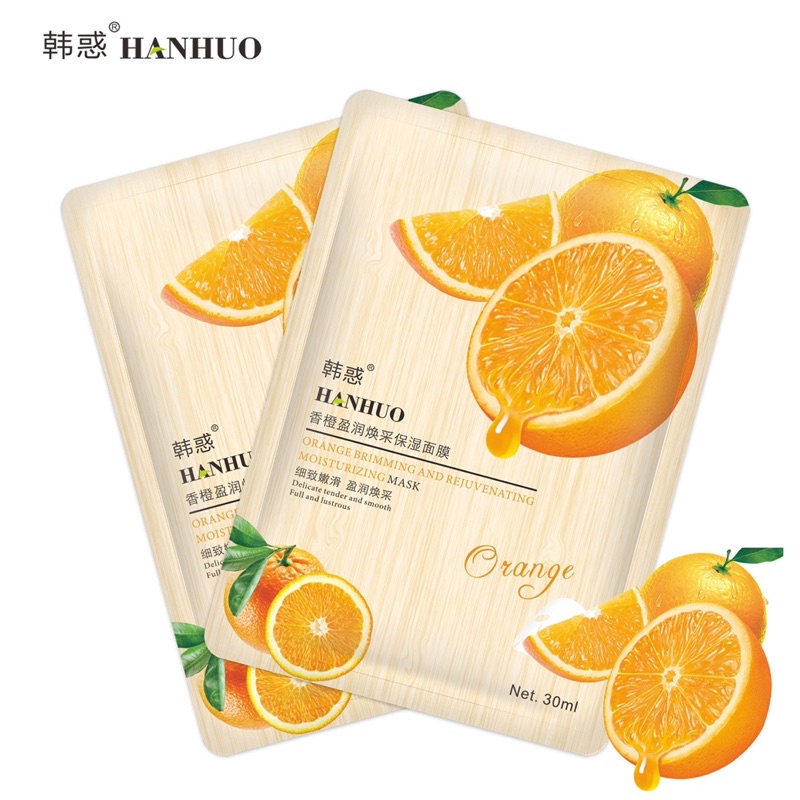 [COMBO 6 miếng] MẶT NẠ TRÁI CÂY DƯỠNG DA HANHUO