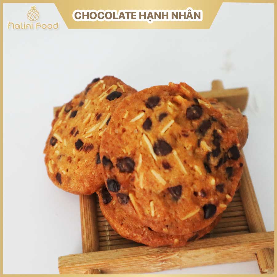 Bánh cookies chocolate hạnh nhân ít ngọt