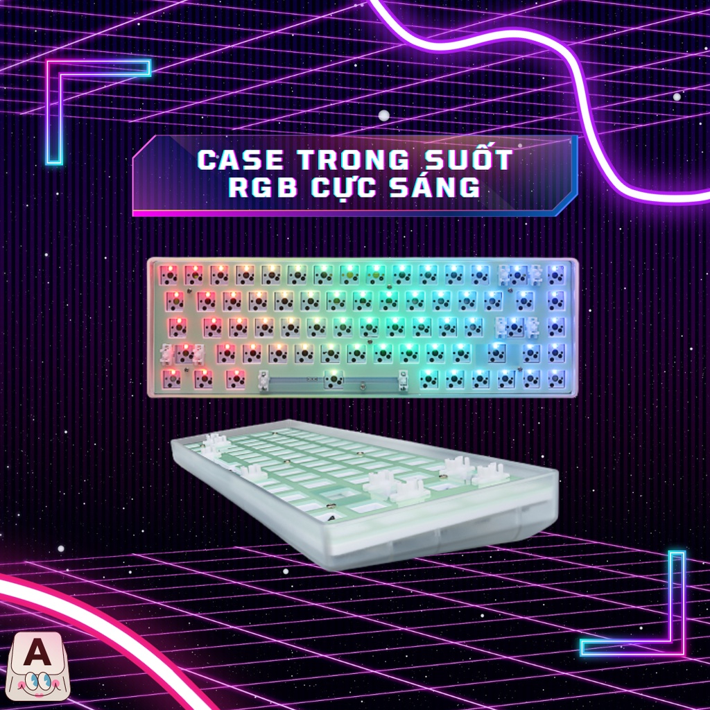 Bộ Kits Bàn Phím Cơ 68 Phím RGB GK S68 3MODE